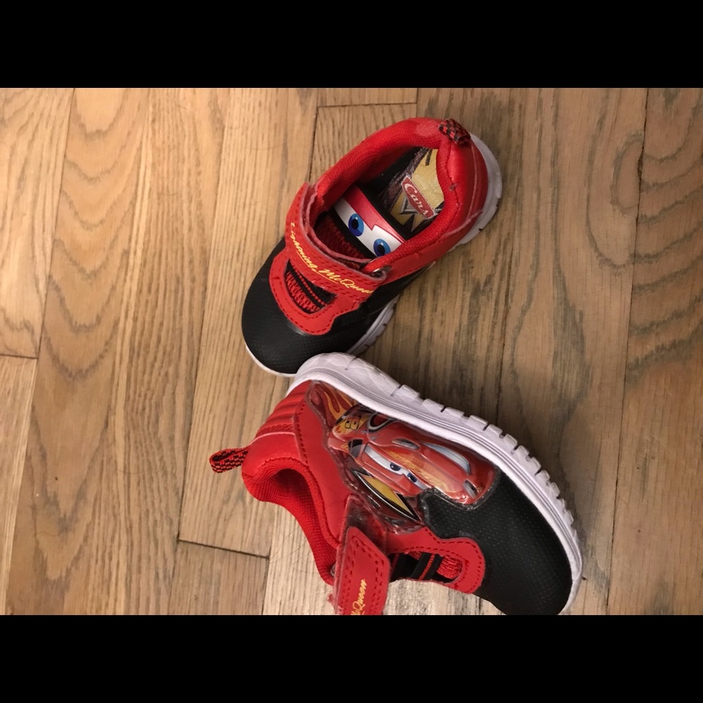 Toddler boy Cars light up sneakers